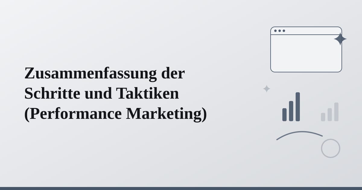 Editorial illustration for the section on zusammenfassung der schritte und taktiken