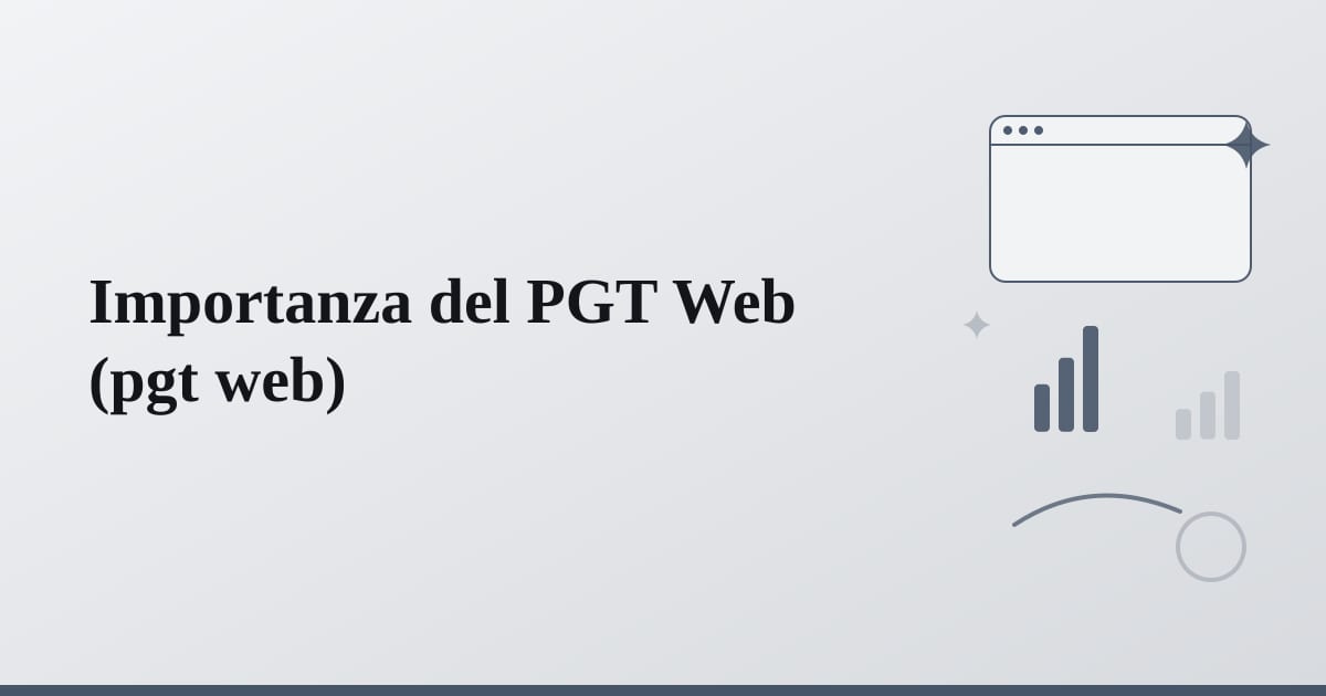 Editorial illustration for the section on importanza del pgt web