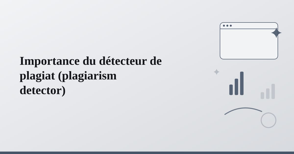 Editorial illustration for the section on importance du détecteur de plagiat