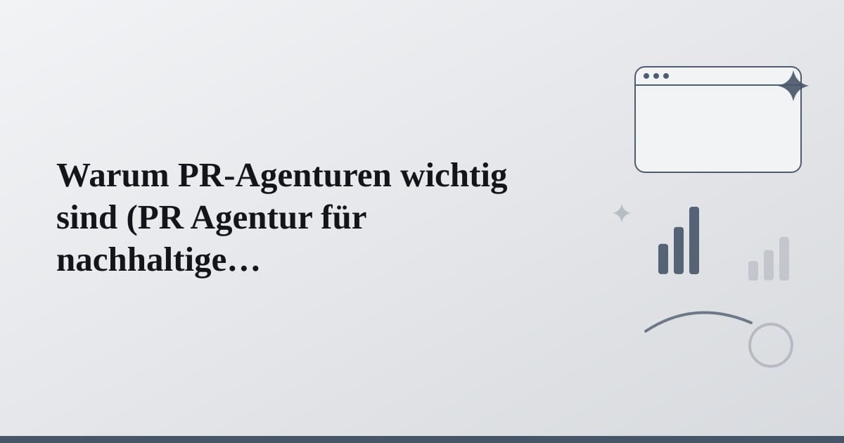 Editorial illustration for the section on warum pr-agenturen wichtig sind
