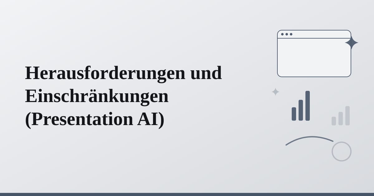 Editorial illustration for the section on herausforderungen und einschränkungen