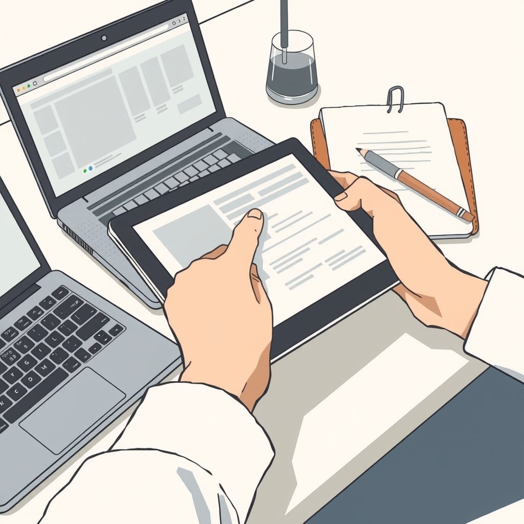 Editorial illustration for the section on comparison of leading rank tracker seo tools