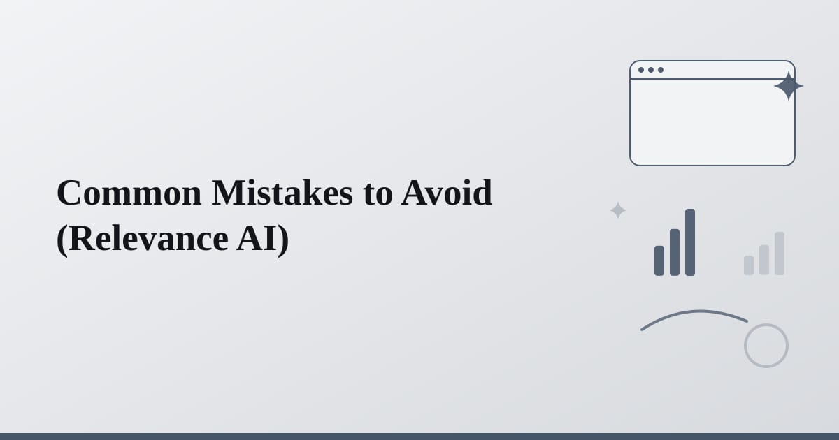 Editorial illustration for the section on common mistakes to avoid