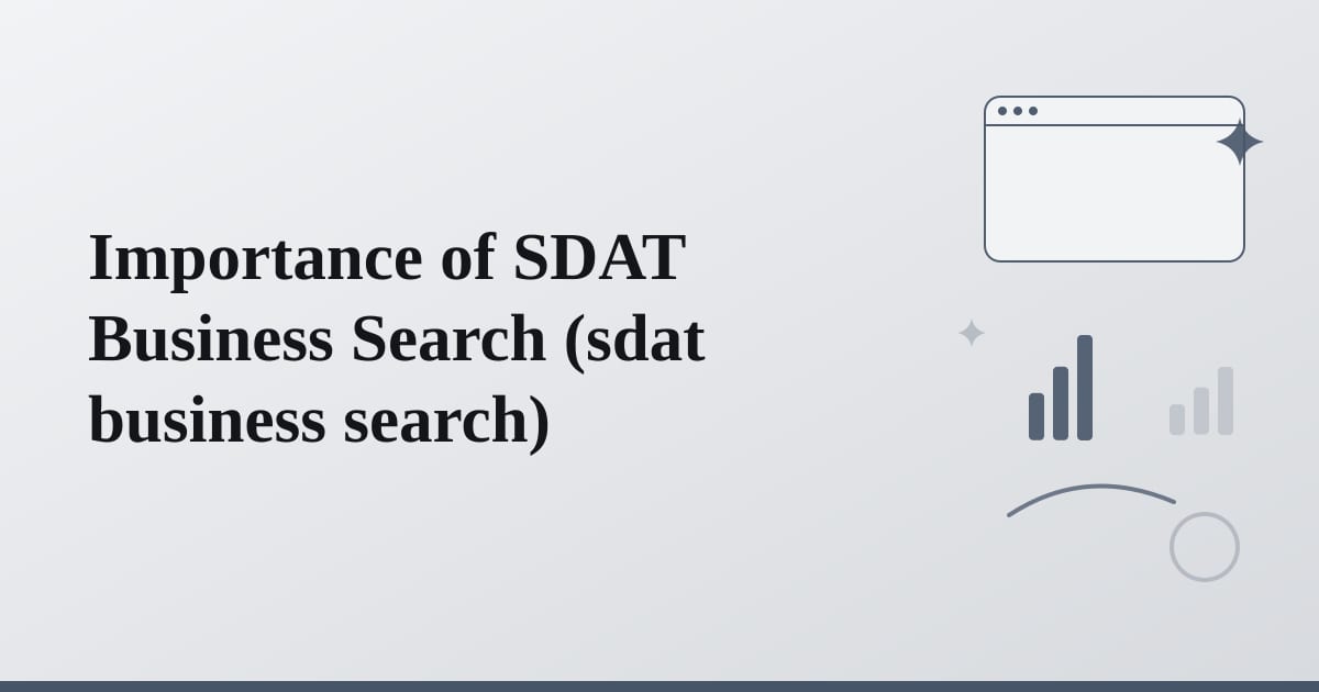 Editorial illustration for the section on importance of sdat business search