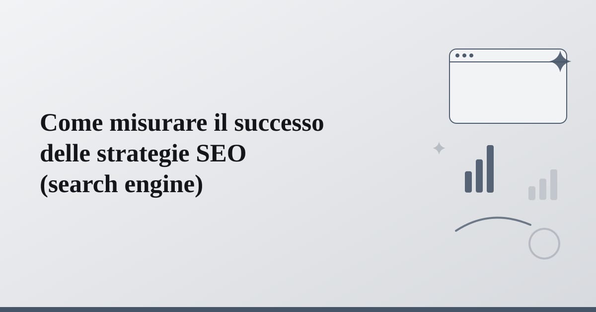 Editorial illustration for the section on come misurare il successo delle strategie seo