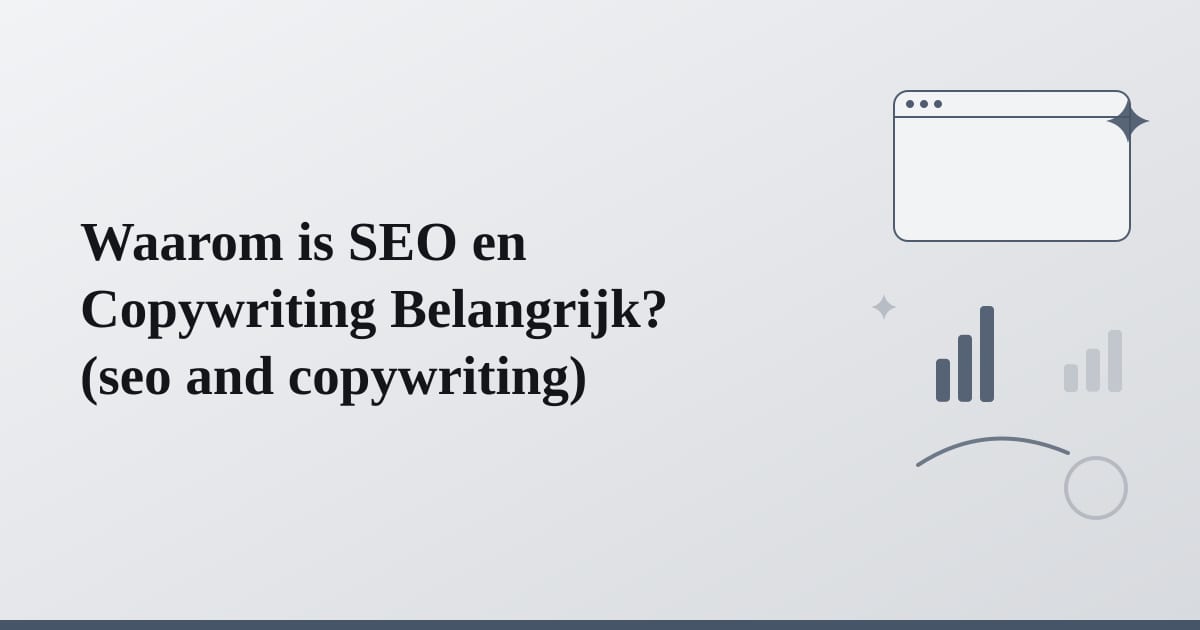 Editorial illustration for the section on waarom is seo en copywriting belangrijk