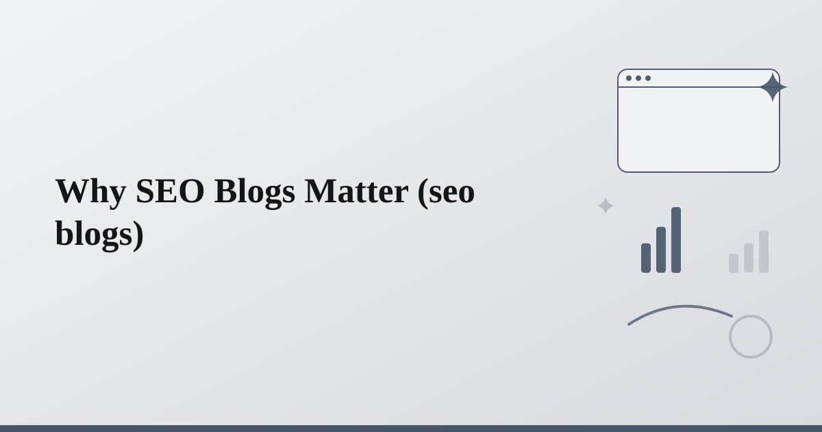 Editorial illustration for the section on why seo blogs matter