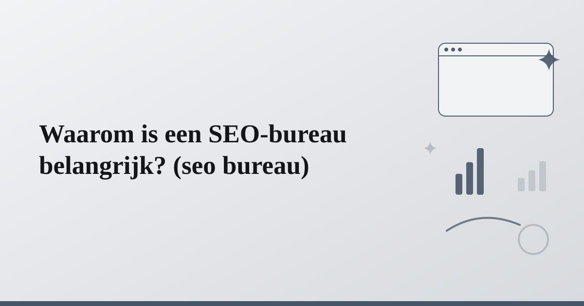 Editorial illustration for the section on waarom is een seo-bureau belangrijk