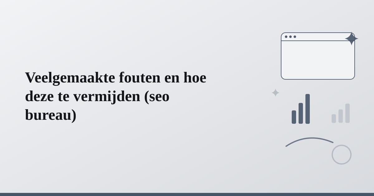 Editorial illustration for the section on veelgemaakte fouten en hoe deze te vermijden