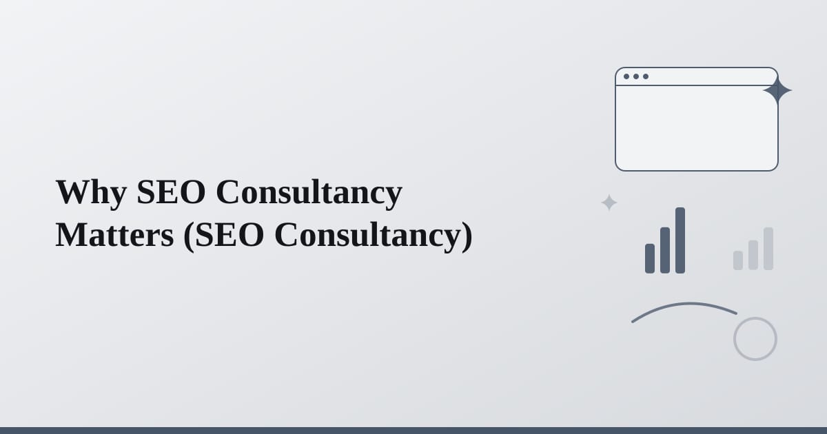 Editorial illustration for the section on why seo consultancy matters
