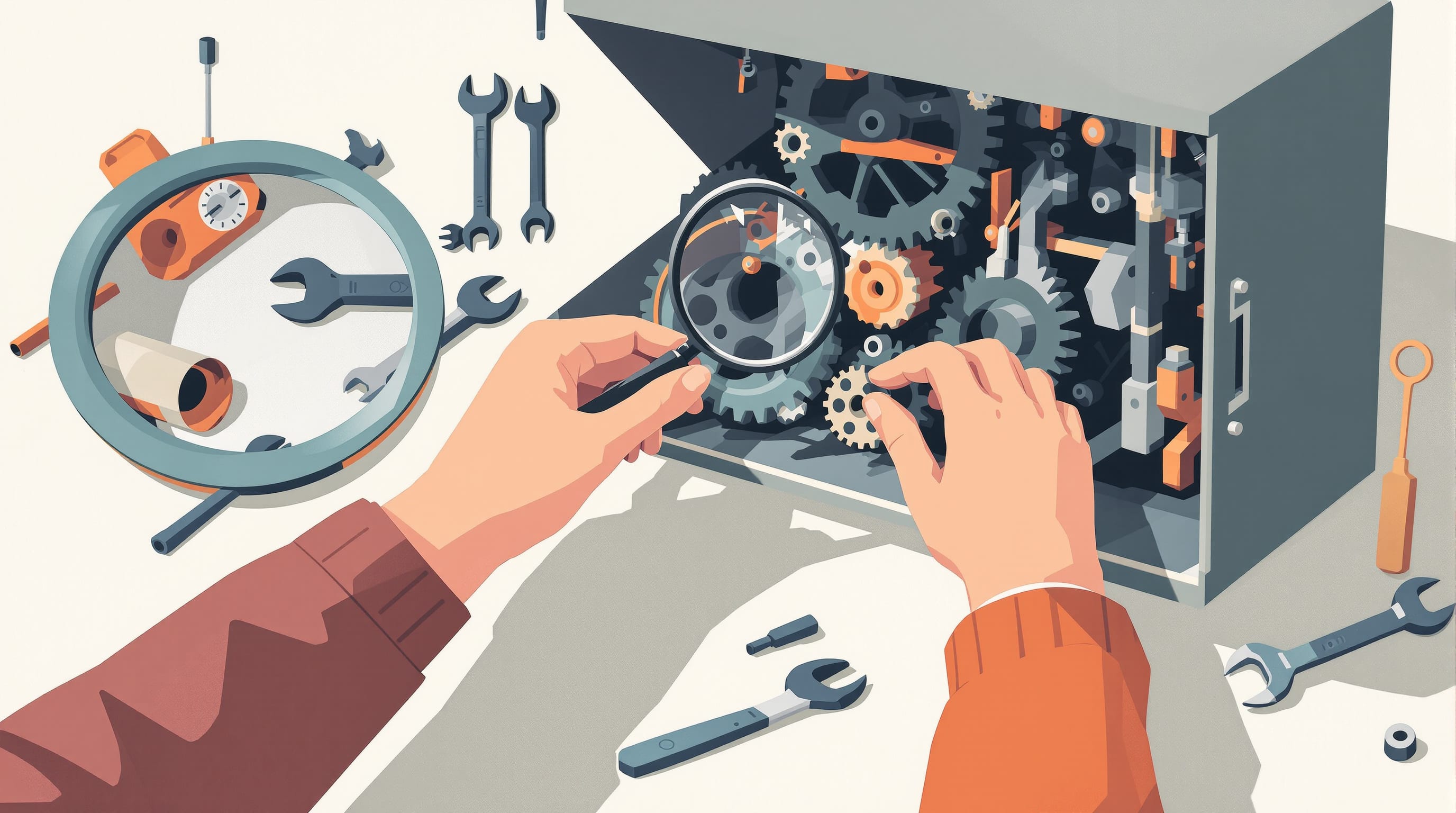 Diagramma astratto che illustra flussi di ottimizzazione e percorsi di crawling per motori ricerca.