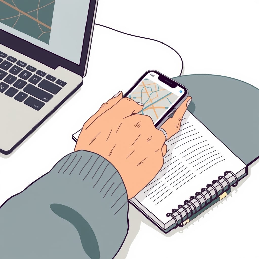 Editorial illustration for the section on resumen