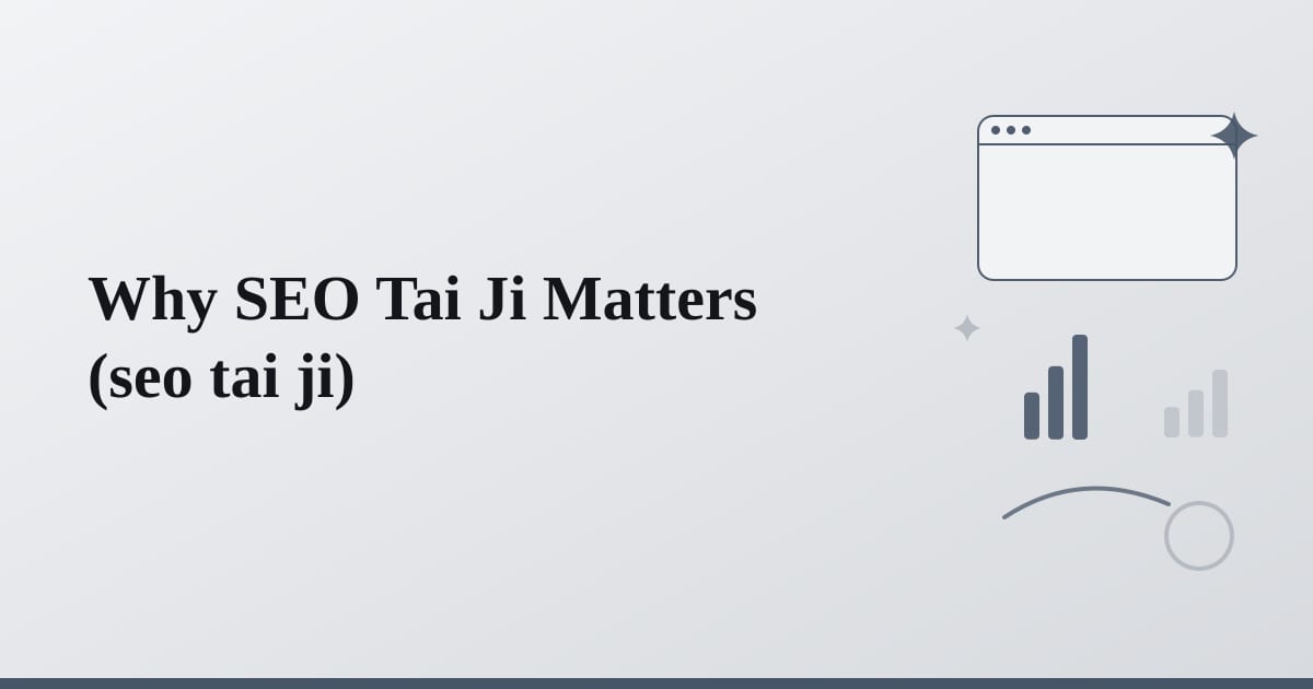 Editorial illustration for the section on why seo tai ji matters