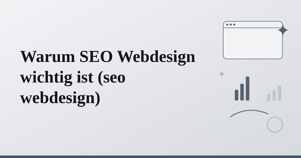 Editorial illustration for the section on warum seo webdesign wichtig ist
