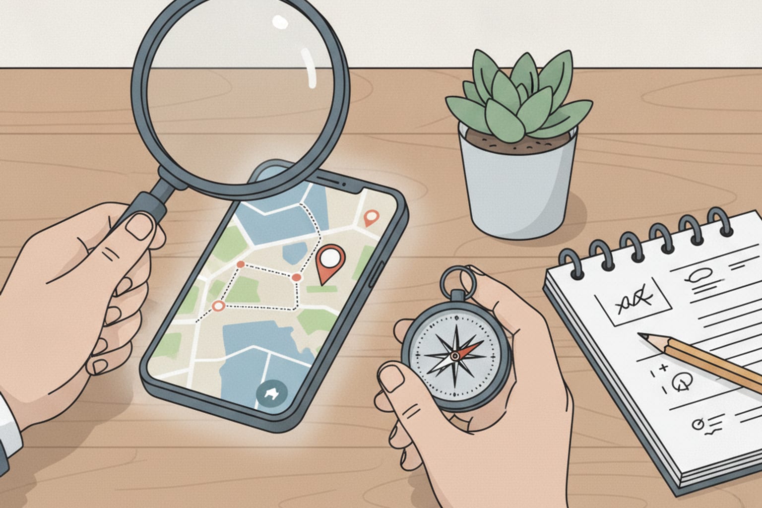 A flowchart guiding a business through a local SEO decision.