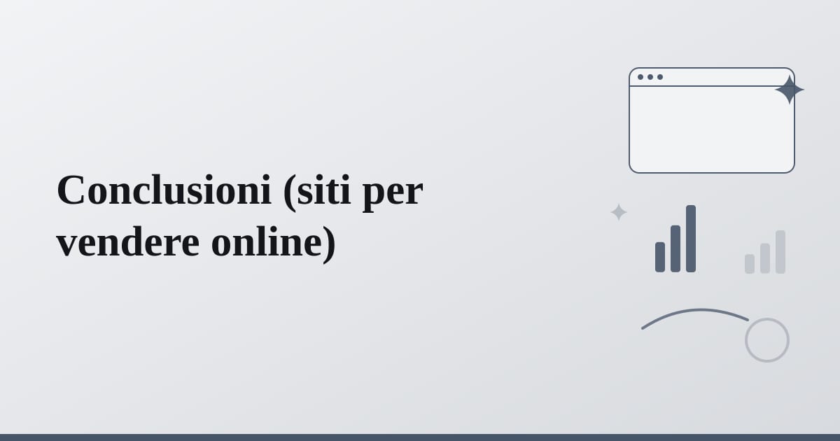 Editorial illustration for the section on conclusioni