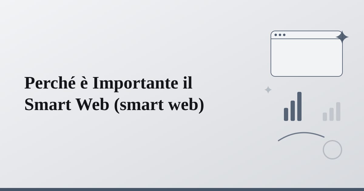 Editorial illustration for the section on perché è importante il smart web
