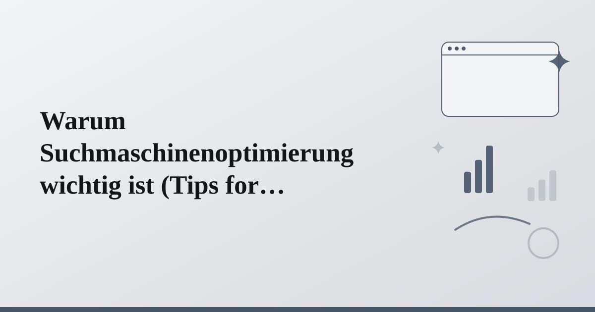 Editorial illustration for the section on warum suchmaschinenoptimierung wichtig ist