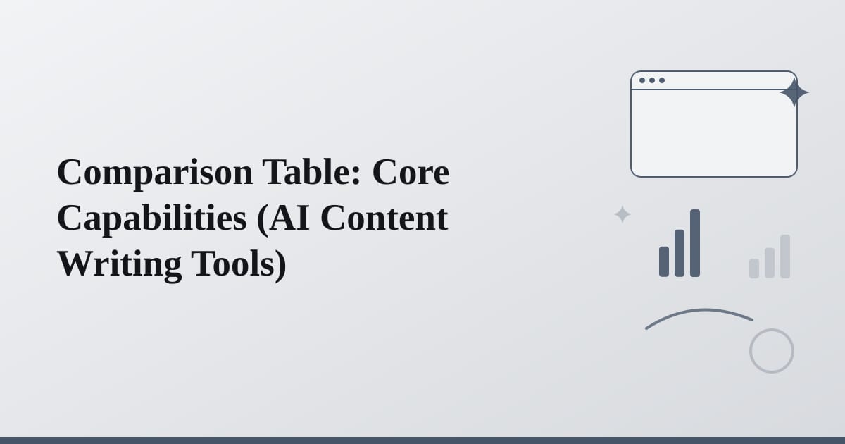 Layered geometric forms suggesting comparison, organization, and structured feature analysis across platforms.