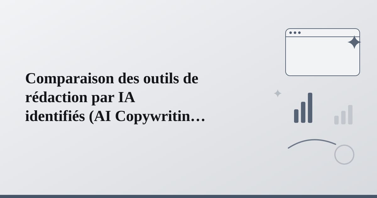 Représentation abstraite de plusieurs outils alignés pour comparaison et évaluation.