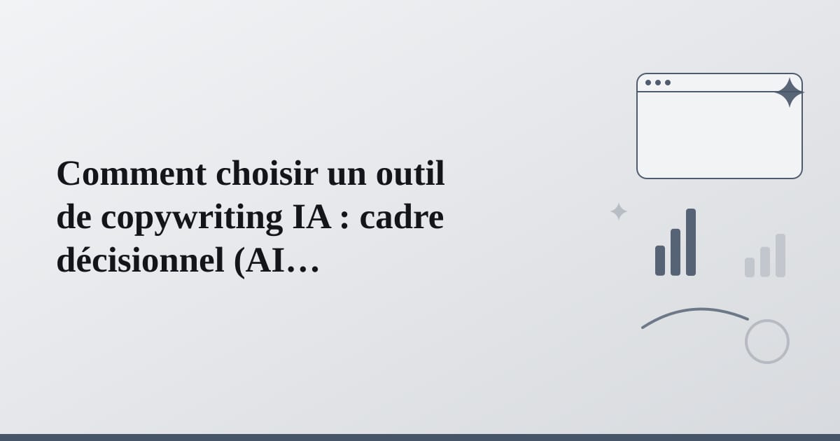 Arborescence conceptuelle guidant la sélection d'une solution adaptée.