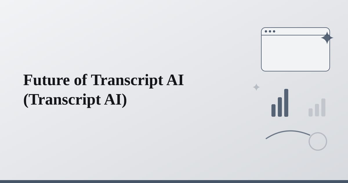 Editorial illustration for the section on future of transcript ai