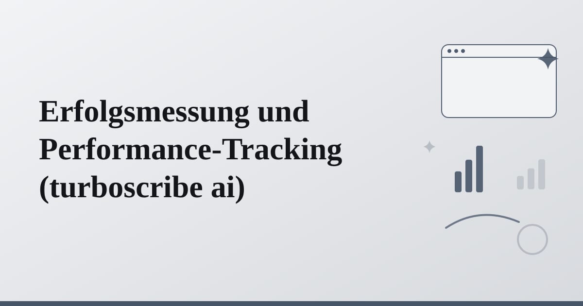 Editorial illustration for the section on erfolgsmessung und performance-tracking
