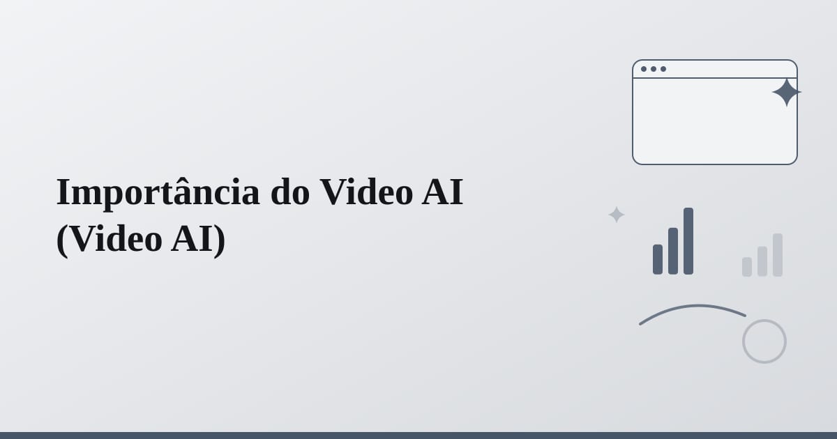 Editorial illustration for the section on importância do video ai