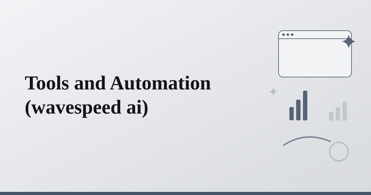 Editorial illustration for the section on tools and automation