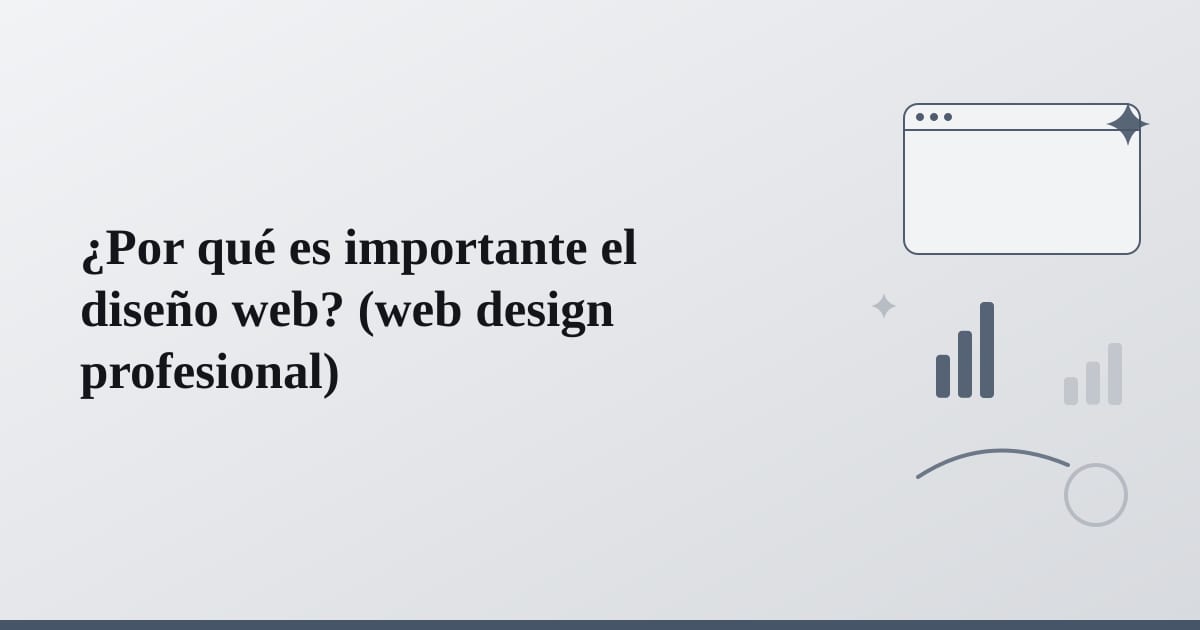 Editorial illustration for the section on ¿por qué es importante el diseño web