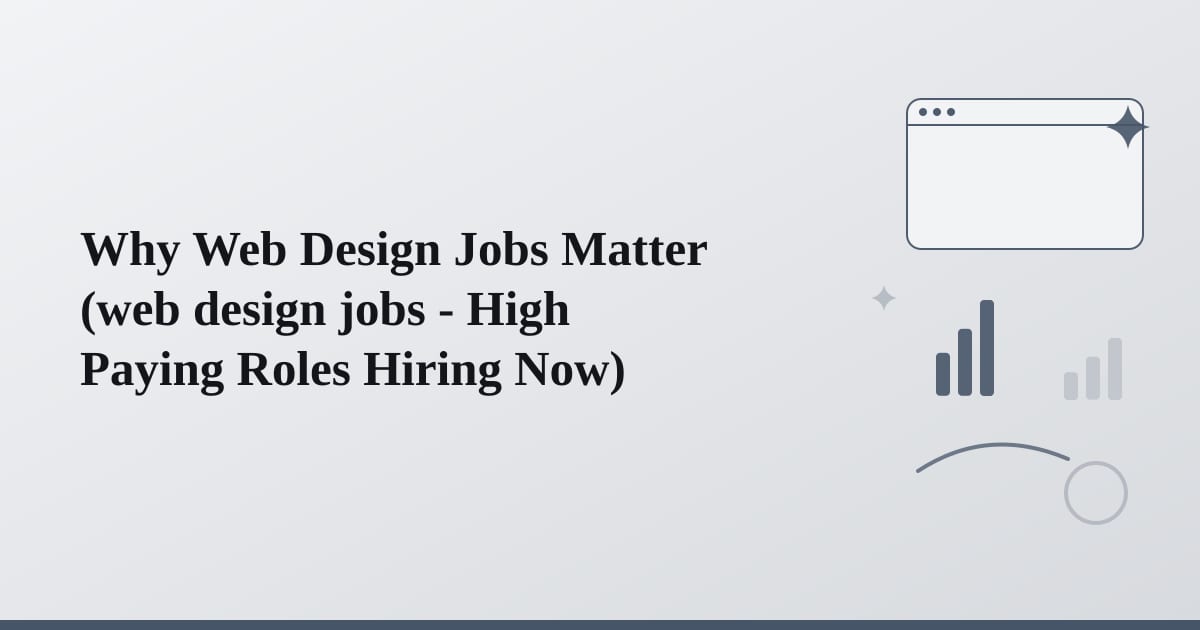 Editorial illustration for the section on why web design jobs matter