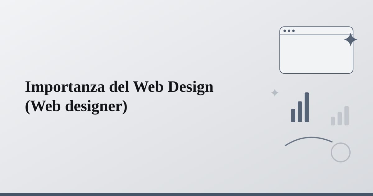 Editorial illustration for the section on importanza del web design