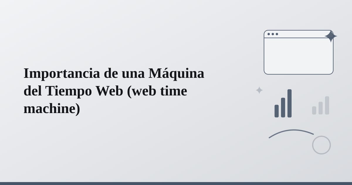 Editorial illustration for the section on importancia de una máquina del tiempo web