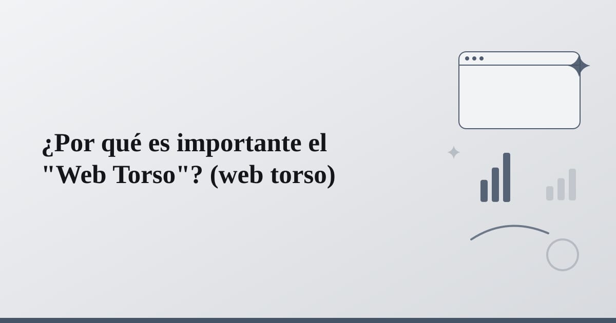 Editorial illustration for the section on ¿por qué es importante el web torso