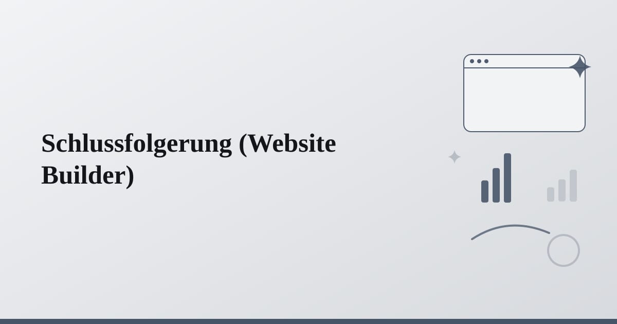 Editorial illustration for the section on schlussfolgerung