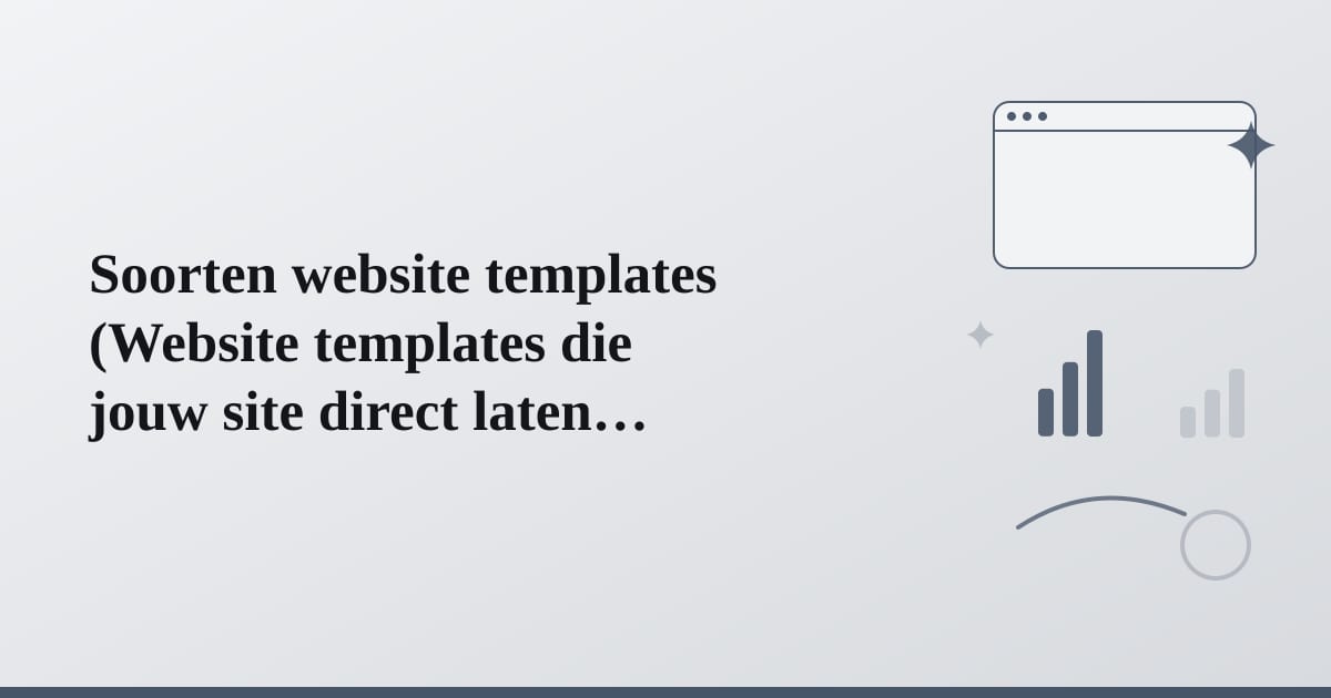 Editorial illustration for the section on soorten website templates