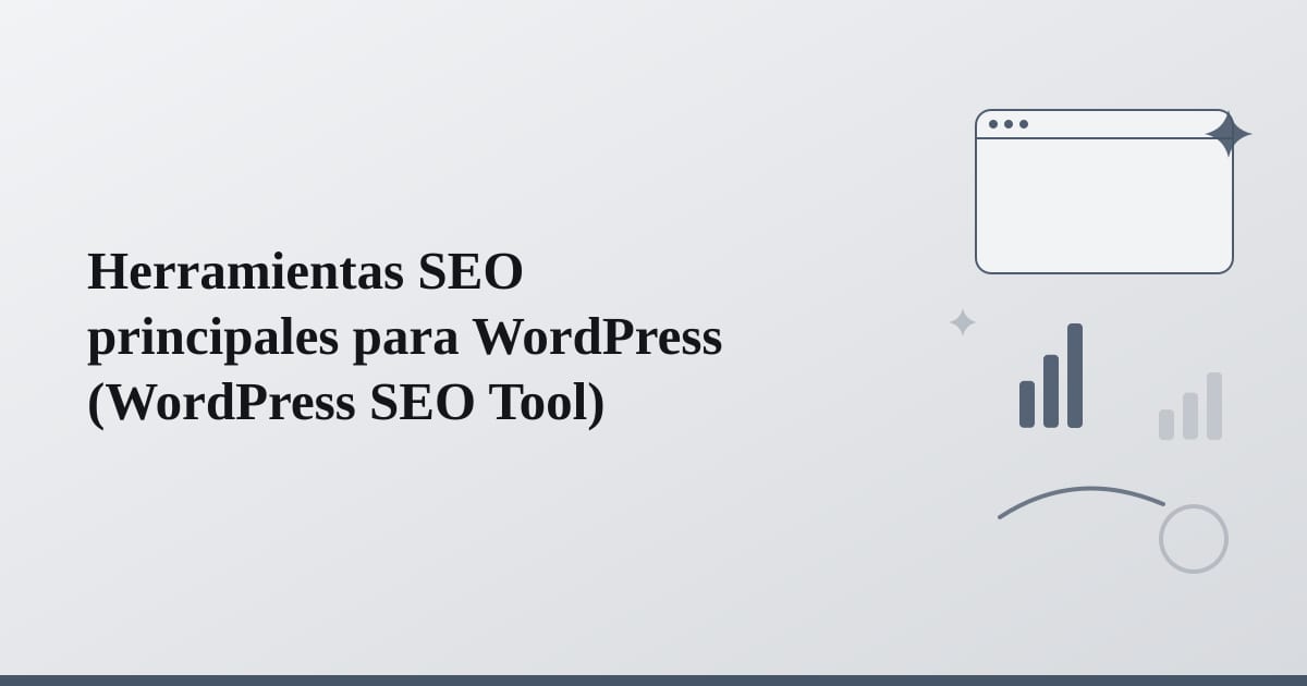 Representación abstracta de componentes y características clave de optimización para sitios web.