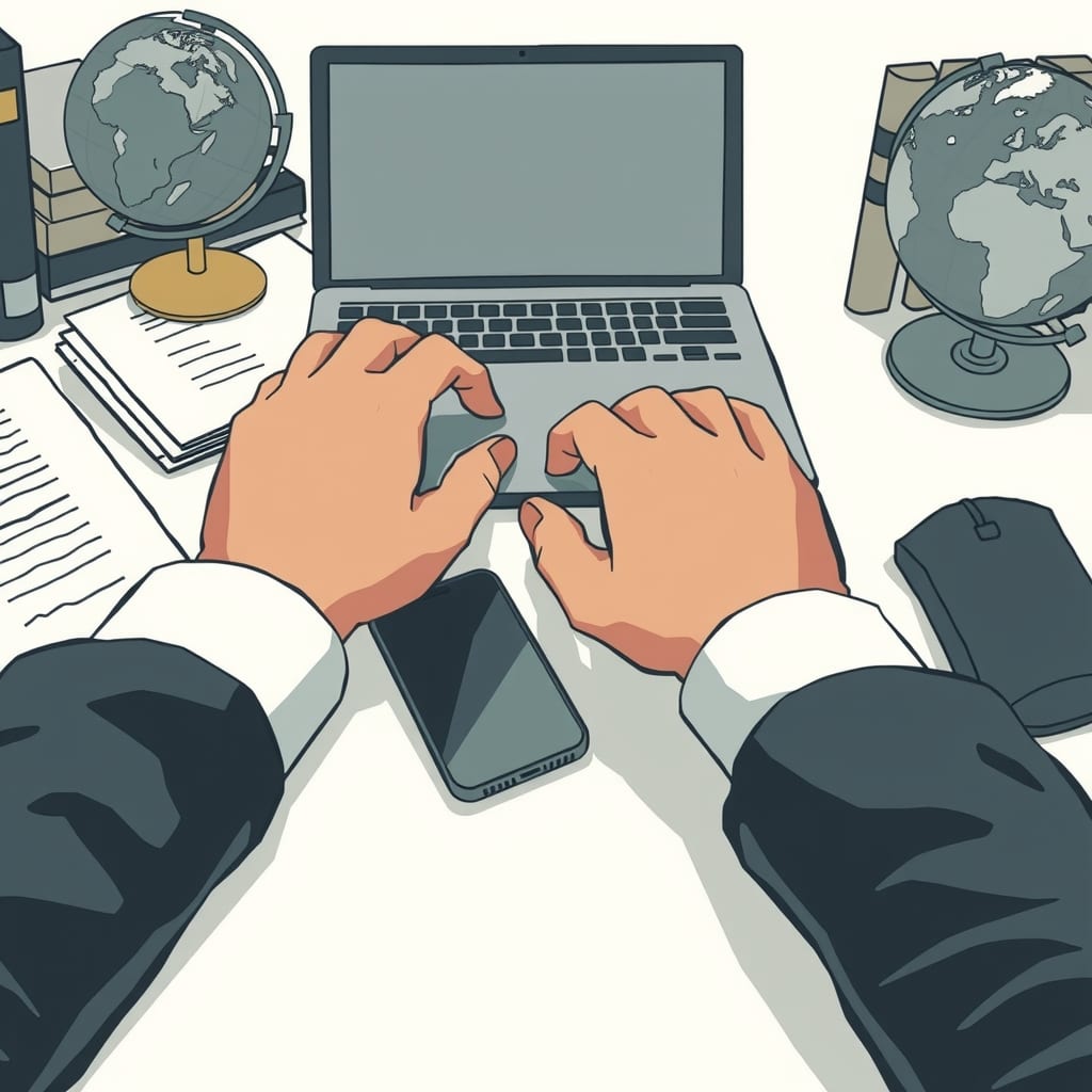 Editorial illustration for the section on www e 전략 및 실전 전술: 단계별 접근법
