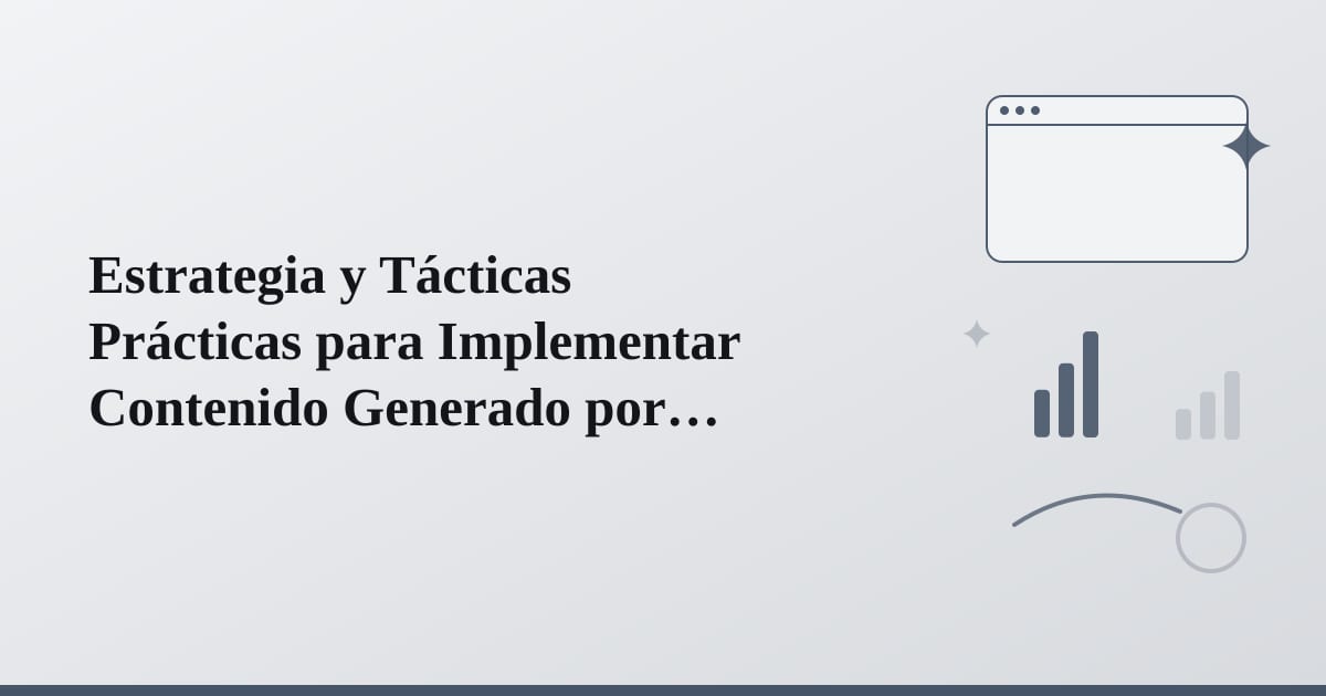 Diagrama abstracto mostrando pasos interconectados de planificación estratégica y ejecución táctica.